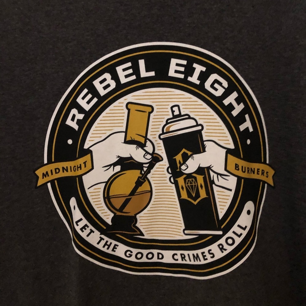 Rebel 8 “Midnight Burners” shirt